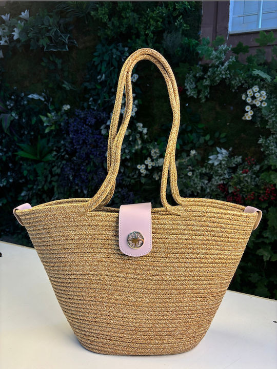Korbweide Strandtasche Wasserdichte Lila