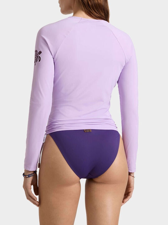 Vilebrequin Women's Long Sleeve Sun Protection Shirt Blue