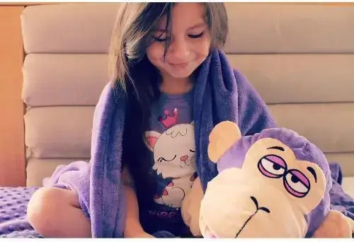 Одеяло Plush Toy Лилаво 100x70εκ.