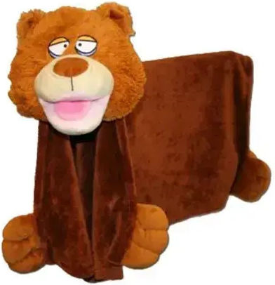 Одеяло Cuddle Uppets Кафяво 100x70см.