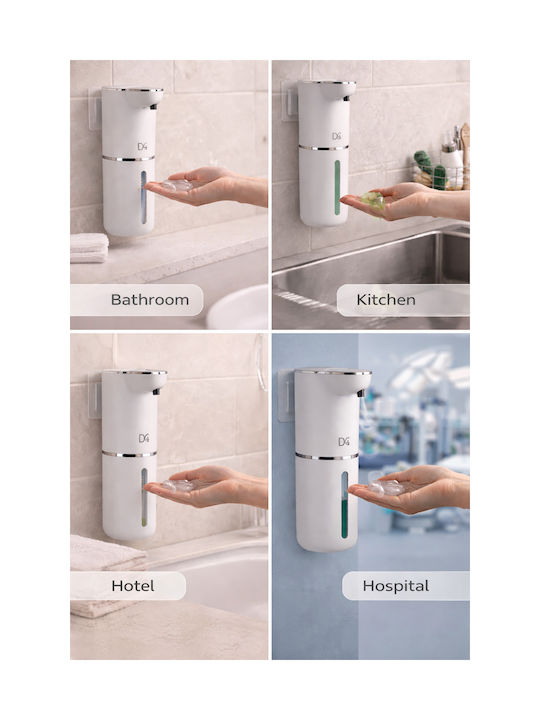 Dozator De Bucătărie Metalic Automat Alb 350ml