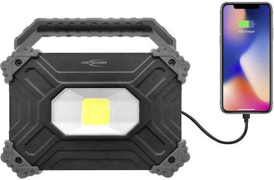 Ansmann Rechargeable Jobsite Light LED with Brightness up to 2400lm