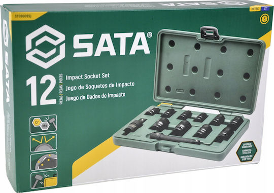 Sata Set Impact Καρυδάκια 1/2" 12 Pieces