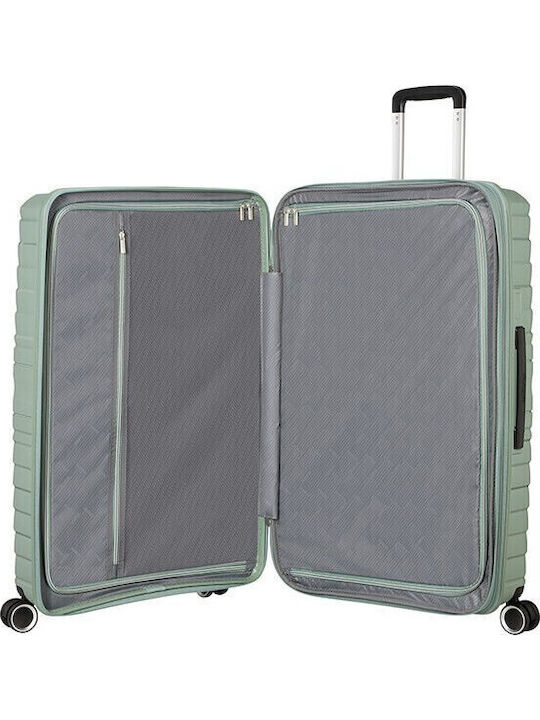 American Tourister Μεγάλη Βαλίτσα Ταξιδίου Σκληρή Botanic Green Ύψους 78εκ.