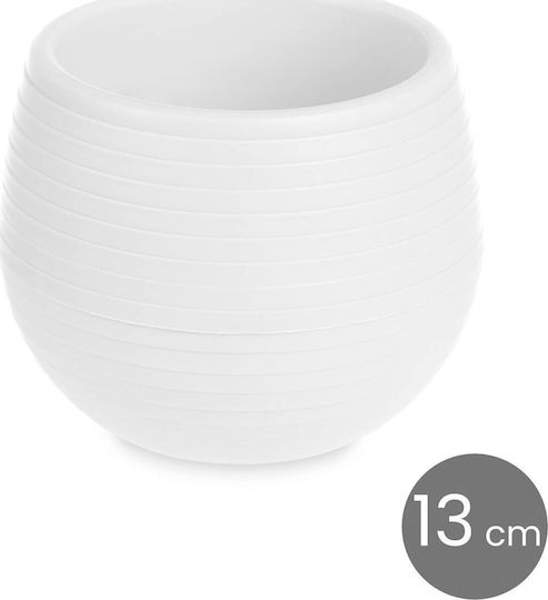 Ibergarden Σετ 3 Αυτοποτιζόμενες Γλάστρες Πλαστικές Λευκές