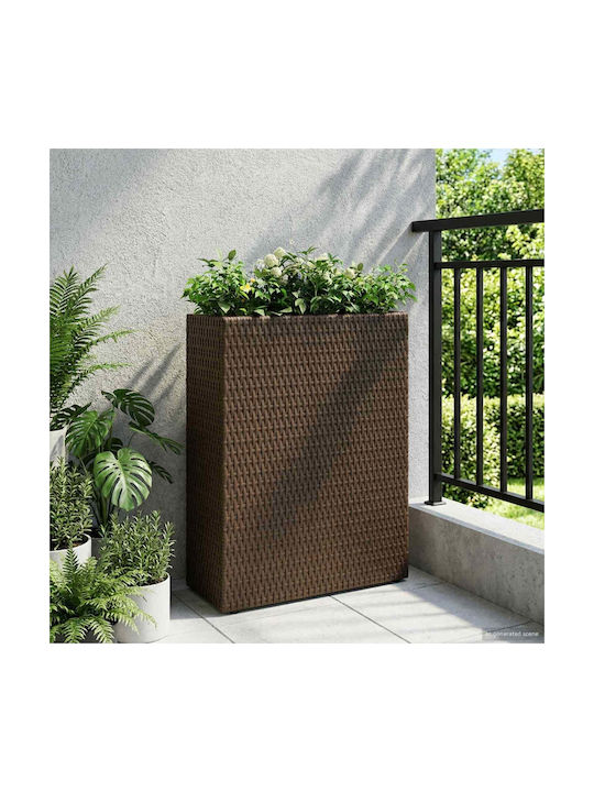 vidaXL Пластмасова Прозрачна Саксия За Цветя 55x22x70см