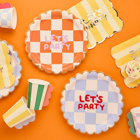 Paper Plates Playful Brights 8 Pieces