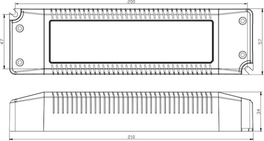 Rail Power Supply with 24V Output and 75W Power