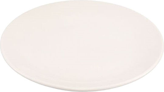 Porland Shallow Serving Plate Made of White Porcelain with Diameter 26cm