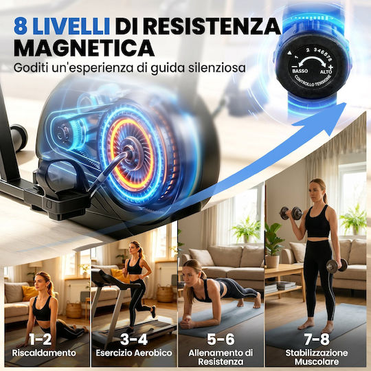 Sportnow Bicicletă de Fitness Așezată Magnetică