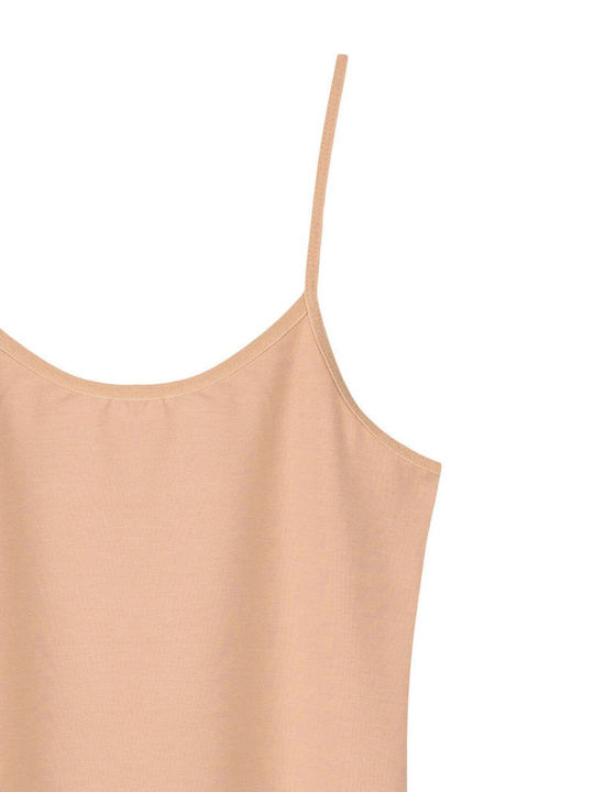 Sleeveless Cotton Brown Women's Undershirt