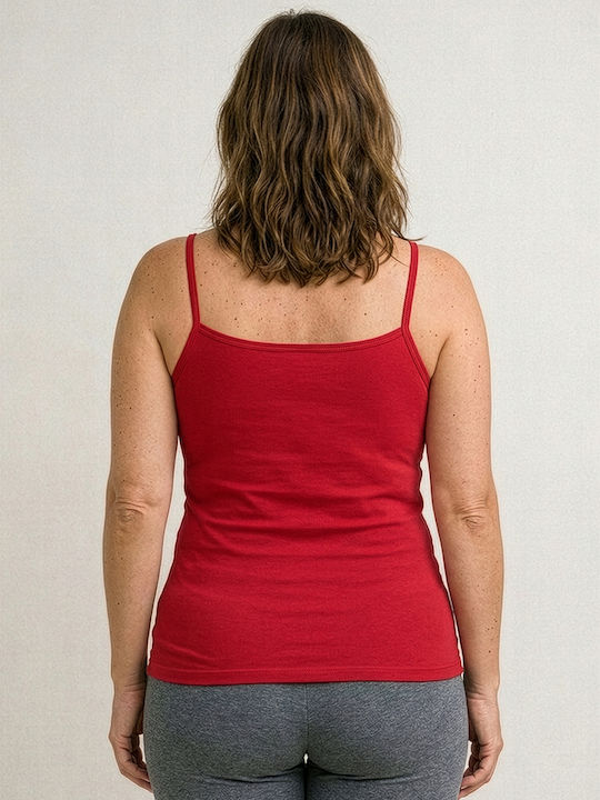 Sleeveless Red Women's Undershirt