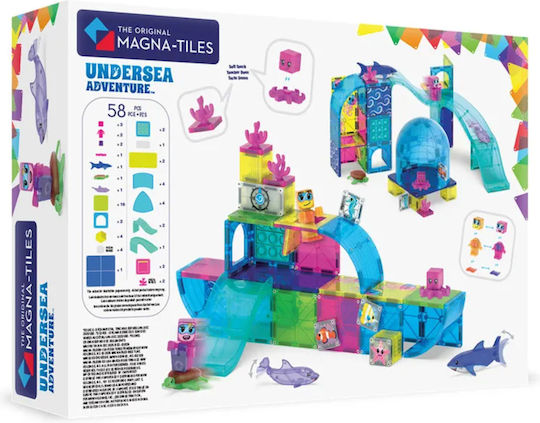 Magna-Tiles Магнитна играчка за строене за деца на 3+ години