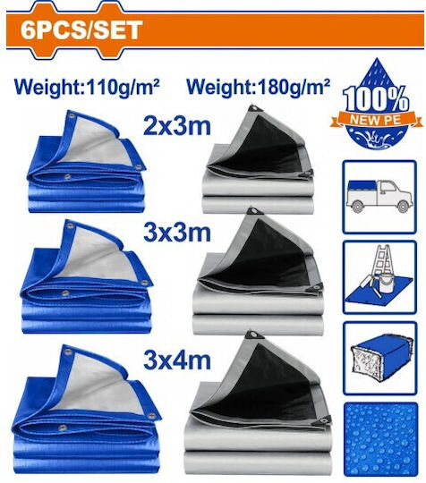Wadfow Αδιάβροχος Μουσαμάς 110gr/m² 2μ. Ελαφρού Τύπου