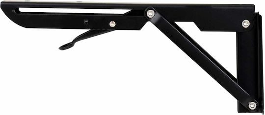 Raft De Colț Pliabil Din Metal În Culoare Neagră 2 Bucăți ZTS8132B