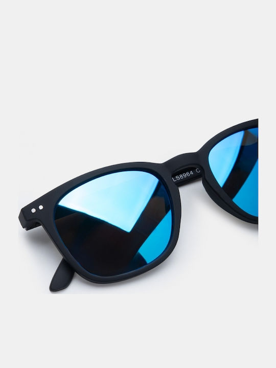 Luigi Men's Sunglasses With Light Blue Frame And Light Blue Lens 4862330