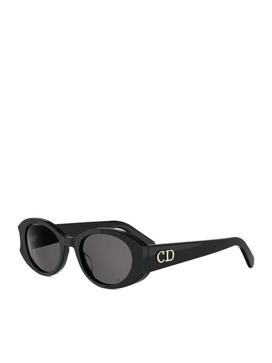 Dior Γυναικεία Γυαλιά Ηλίου με Μαύρο Κοκκάλινο Σκελετό και Μαύρο Φακό