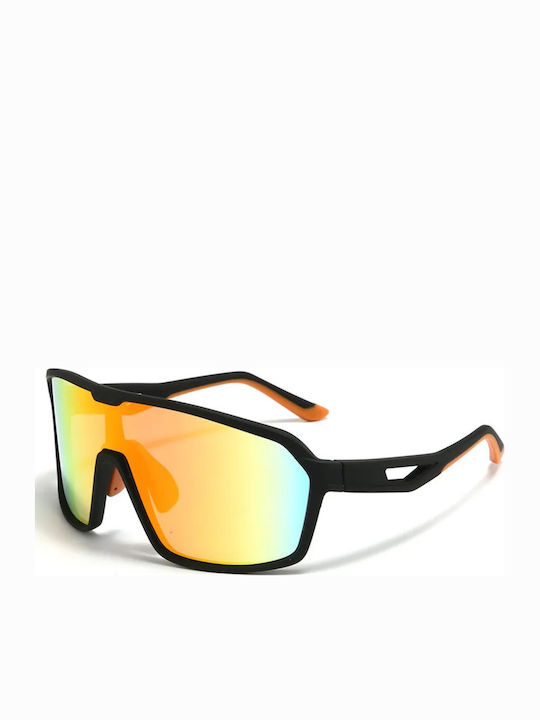 Sharks Bay Clothing Herren Sonnenbrille mit Hellblauem Rahmen und Hellblauen Spiegelglas SUNSB0011G