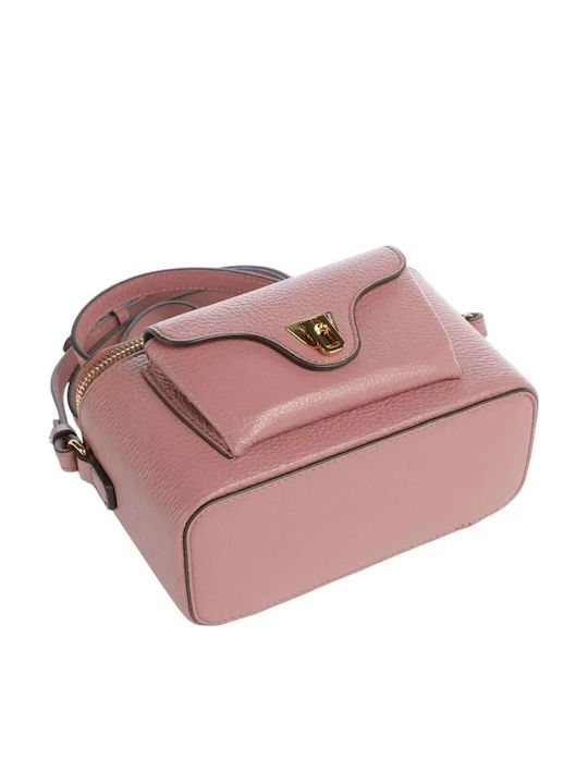 Leather Women's Shoulder Bag Pink