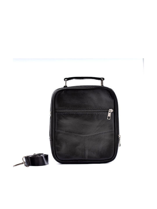 Leather Men's Handbag Black