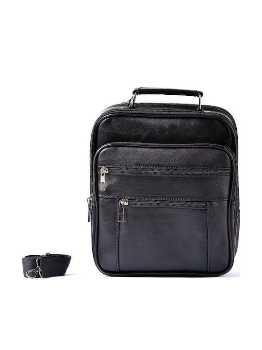 Leather Men's Handbag Black