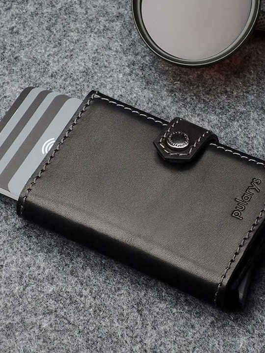 Hiker Leder Herrenbrieftasche mit RFID Schwarz