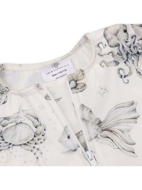 Swim Essentials Kids One-Piece Swimwear With Long Sleeve Girls Sea Life