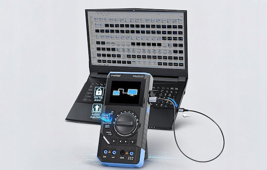 Fnirsi Digitales Multimeter True RMS mit Messung von AC / DC / Widerstand / Kapazität / Temperatur