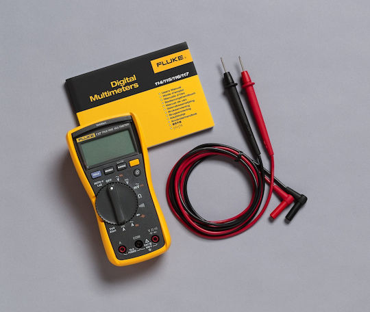 Fluke 117 Multimetru digital RMS real cu Măsurare AC / DC / Rezistență / Capacitate / Temperatură