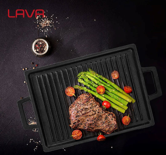 Lava LV Eco HP 2215 T13 Πλάκα Ψησίματος Διπλής Όψης με Μαντεμένια Λεία Επιφάνεια 22x15εκ.