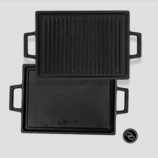 Lava LV Eco HP 2215 T13 Πλάκα Ψησίματος Διπλής Όψης με Μαντεμένια Λεία Επιφάνεια 22x15εκ.