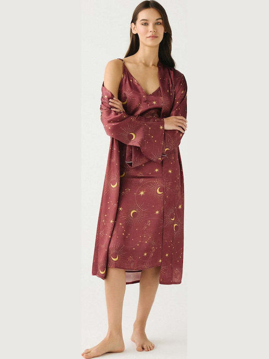 Sommerliches Damen Nachthemd Satin