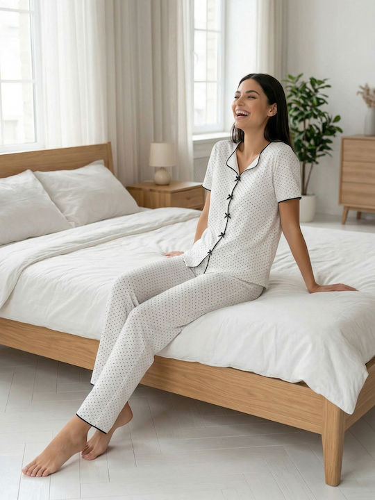 Summer Women's Pyjama Set Bows