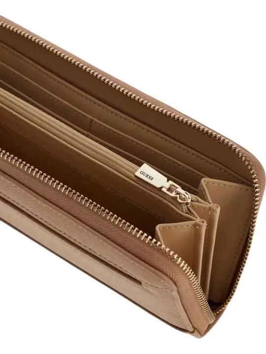 Amorette Amorette Large Leather Women's Wallet Beige