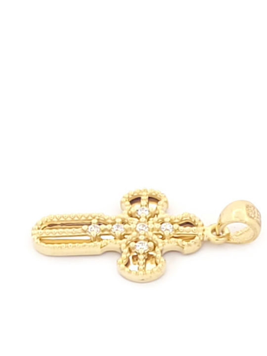 Al'Oro Women's Gold Cross 14K with Chain