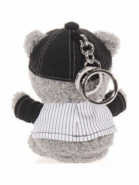 DKNY Women's Keychain Boxed Bear Charm Grey