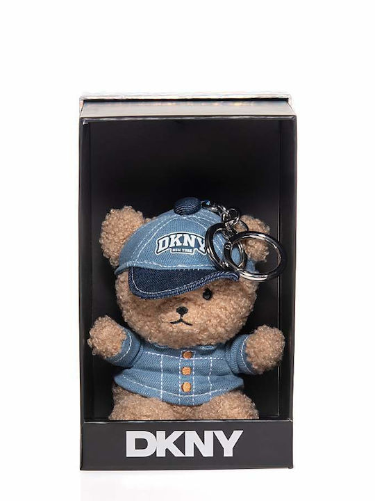 DKNY Women's Keychain Boxed Bear Charm Beige