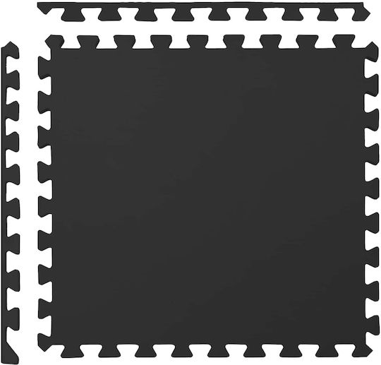 vidaXL vidaXL Gym Puzzle Mats Black 60x60cm 12 Pieces