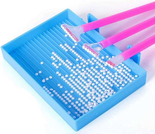Set Mozaic cu Diamante Zola 20 Piese Organizatoare Accesorii Etichete Cutie 28 Compartimente