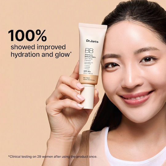 Dr. Jart+ Premium Beauty BB 0.5 Fair Warm Face Balm with SPF50 for Moisturizing & Brightening with Niacinamide 40ml