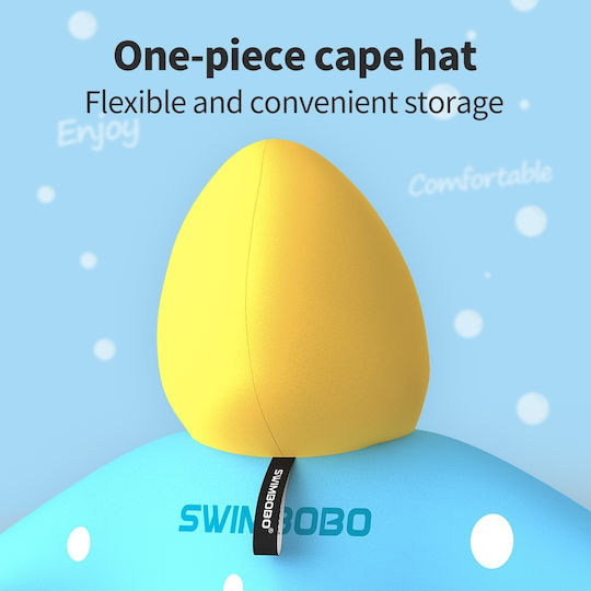 Prosop Poncho De Plajă Din Microfibră Super Absorbant Uscare Rapidă Ultra Compact Potrivit Pentru Copii Înot Vârste 5 12 Tematică Dinozauri Albastru Bebelogic