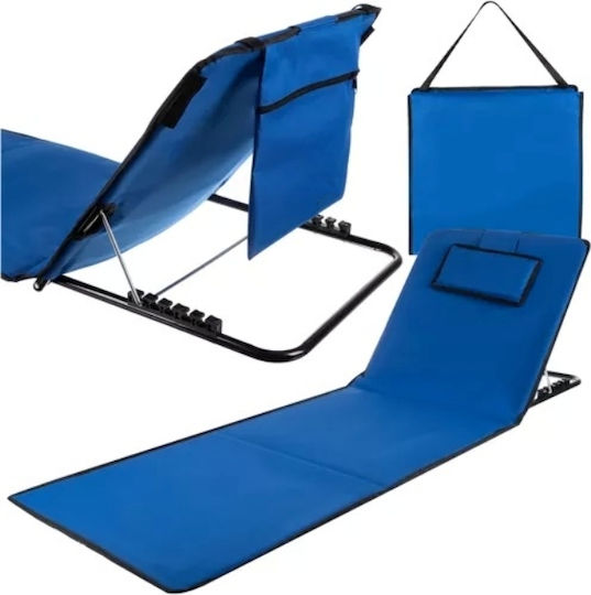 Strandmatte Verstellbare Unterstützung 50x50cm Blau