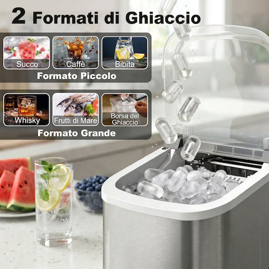 HomCom Ice Machine With Daily Production 12kg