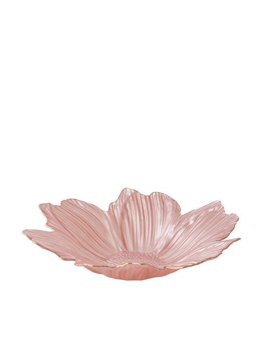 Easylife Spring Glass Bol Decorativ Din Sticlă Alb 30x30cm