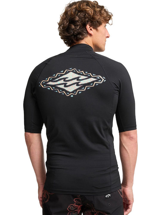 Billabong Men's Short Sleeve Sun Protection Shirt Black
