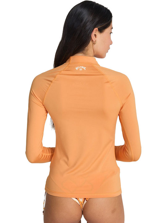 Billabong Surf UPF 50 Women's Long Sleeve Sun Protection Shirt Orange
