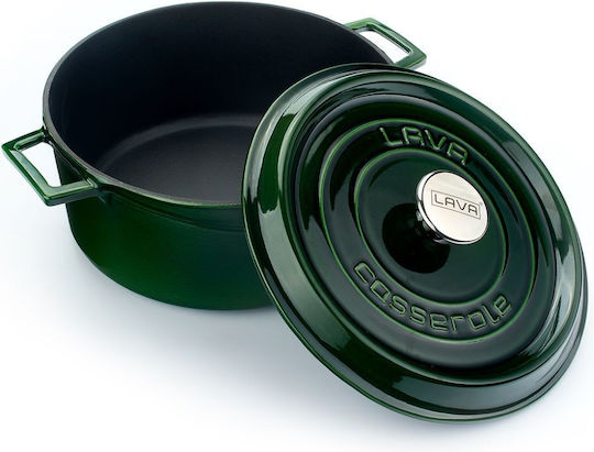 Lava Premium Majolica Cast Iron Stockpot from Mantemi 6.71L / 28cm
