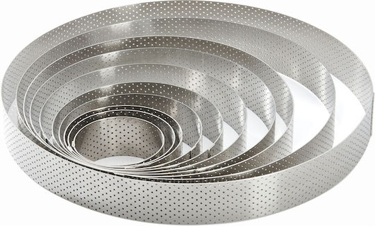 Inel De Tartă Perforat Din Oțel Inoxidabil 15,5 Cm De Buyer