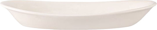 Porland Porland Oval Servierplatte aus Weißem Porzellan 34x24cm