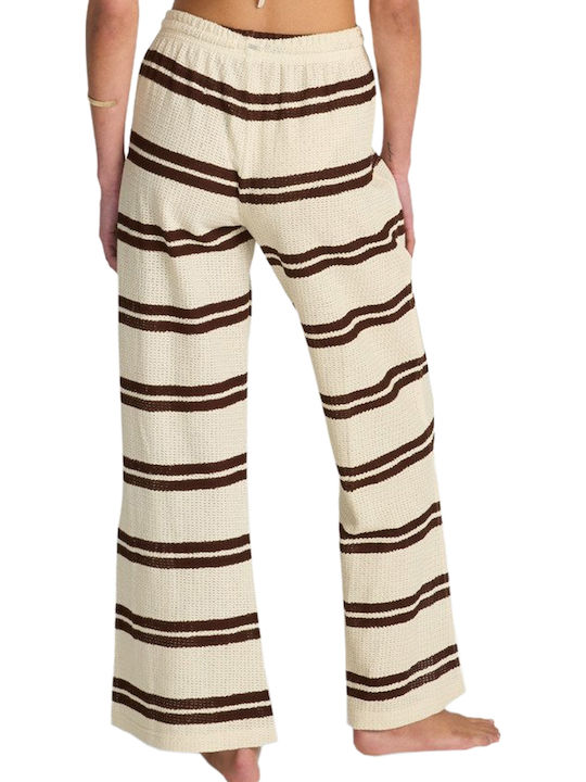 Hot Women's Fabric Trousers Beige